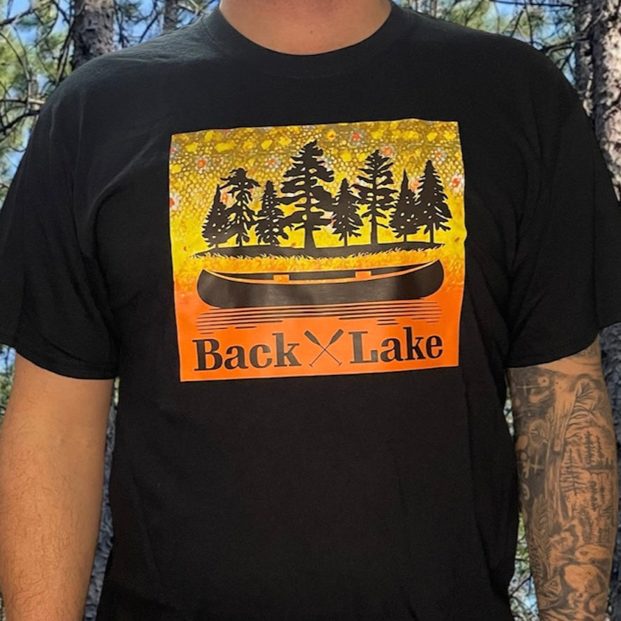 BROOK TROUT TEE (UNISEX) BLACK