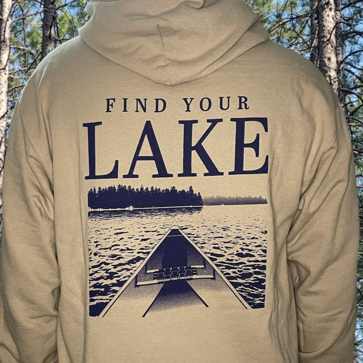 FIND YOUR LAKE CANOE HOODIE (UNISEX)