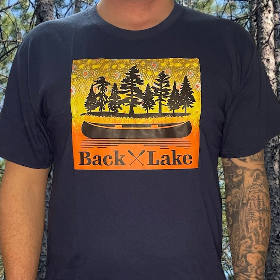 BROOK TROUT TEE (UNISEX) NAVY