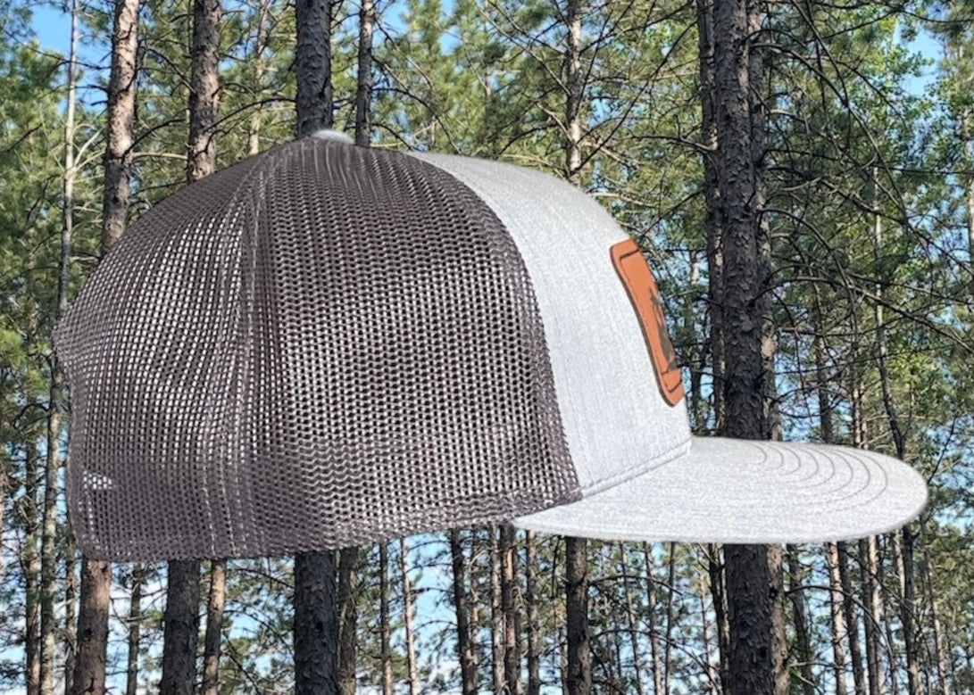 LEATHER PATCH TREE LINE TRUCKER