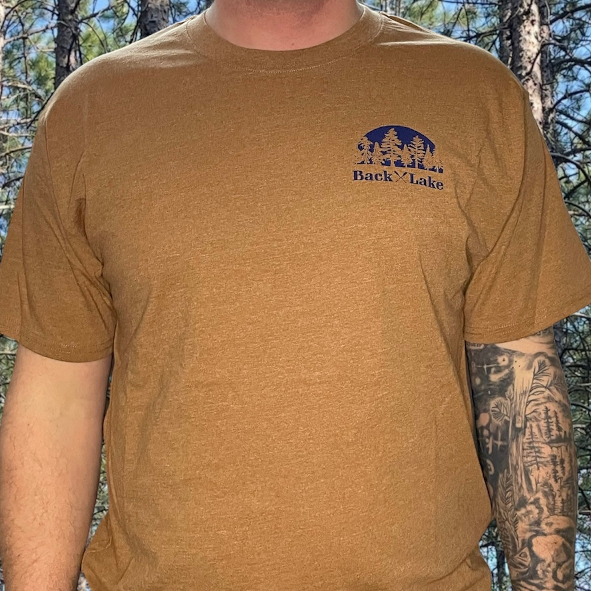 FIND YOUR LAKE CANOE TEE (UNISEX) CARAMEL