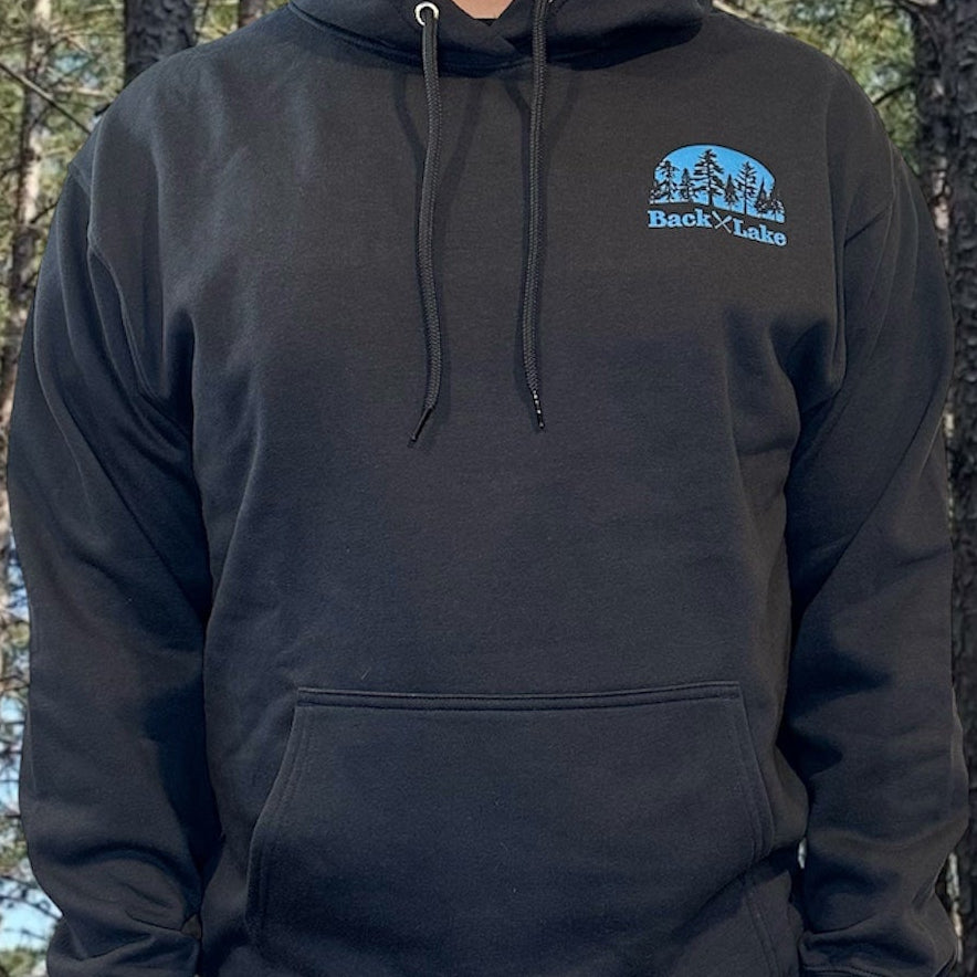 FIND YOUR LAKE CAMPFIRE HOODIE (UNISEX) NAVY