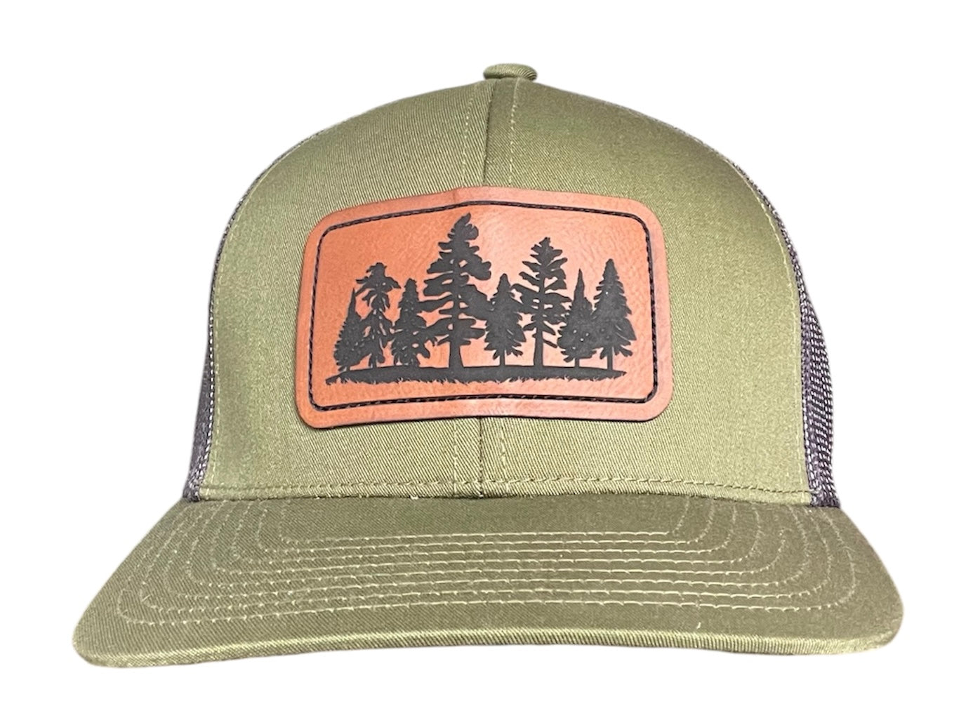 Tree Line Trucker - Leather Patch