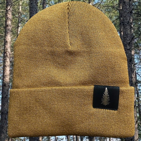 TAMARACK LEATHER PATCH FLEECE LINED TOQUE